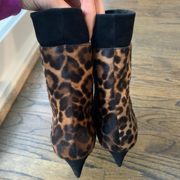 New Saint Laurent Charlotte Calf Hair Ankle Boot - Picture 15 of 16